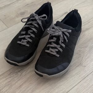 Clarks Black and Gray Women's Sneakers